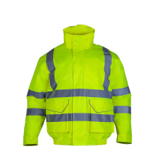 Jaqueta de alta visibilidade do capuz de roupas de inverno para homens